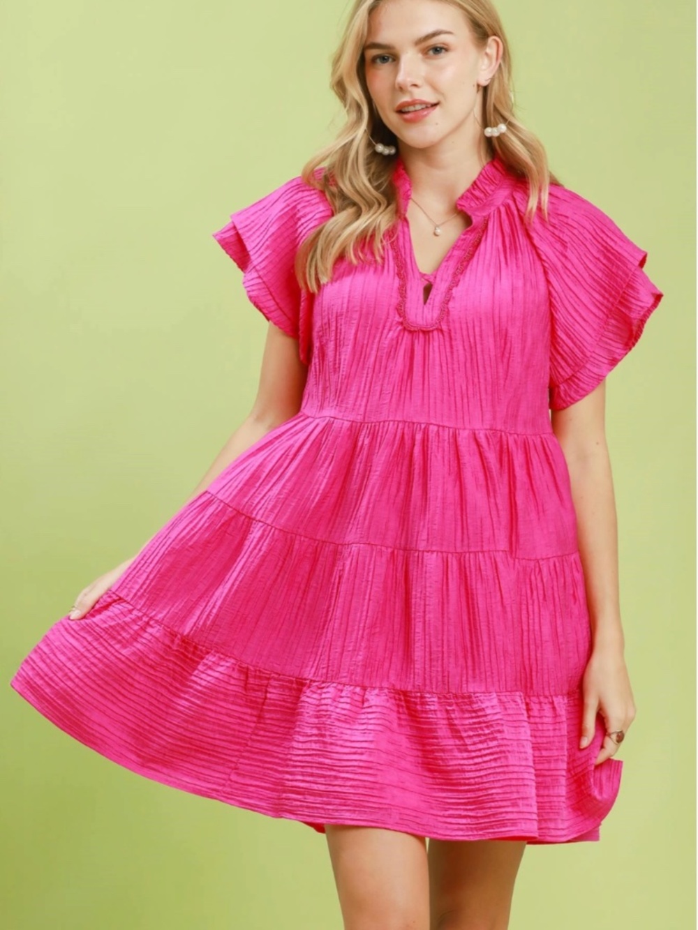 Entro Ruffle Layered Dress